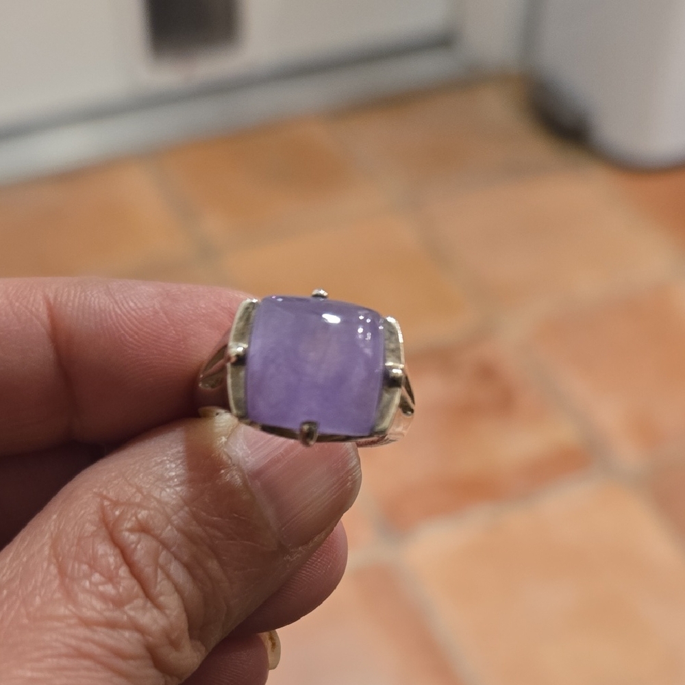 Lavender Gemstone Silver Ring